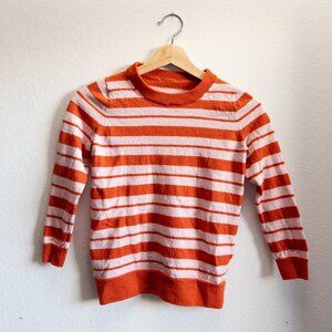 VINTAGE Pink and Red Striped Sweater